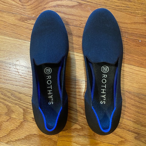 Rothys The Loafer size 7.5 in Black Solid - Picture 1 of 5